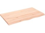 Syfax™ Ripiano A Parete 100X60X(2-4) Cm Massello Rovere Non Trattato