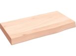 Syfax™ Ripiano A Parete 40X20X4 Cm Legno Massello Rovere Non Trattato