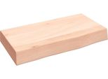 Syfax™ Ripiano A Parete 40X20X6 Cm Legno Massello Rovere Non Trattato