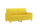 Syfax™ Divano A 2 Posti Giallo Chiaro 140 Cm In Tessuto