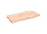 Syfax™ Ripiano A Parete 80X40X(2-6) Cm Massello Rovere Non Trattato