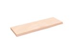 Syfax™ Ripiano A Parete 60X20X2 Cm Legno Massello Rovere Non Trattato