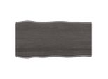 Syfax™ Piano Tavolo Marrone Scuro 100X50X2 Cm In Rovere Non Trattato