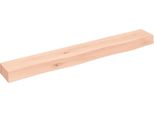 Syfax™ Ripiano A Parete 80X10X6 Cm Legno Massello Rovere Non Trattato