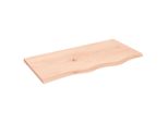 Syfax™ Ripiano A Parete 80X40X2 Cm Legno Massello Rovere Non Trattato
