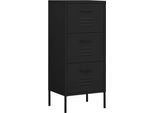 Syfax™ Armadietto Nero 42,5X35X101,5 Cm In Acciaio