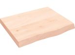 Syfax™ Ripiano A Parete 60X50X(2-6) Cm Massello Rovere Non Trattato