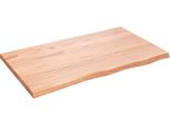 Syfax™ Ripiano Muro Marrone 100X60X(2-4) Cm Massello Rovere Trattato