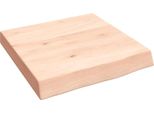 Syfax™ Ripiano A Parete 40X40X(2-6) Cm Massello Rovere Non Trattato