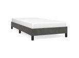 Syfax™ Giroletto Senza Materasso Grigio Scuro 90X190 Cm Velluto