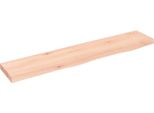 Syfax™ Ripiano A Parete 100X20X4 Cm Legno Massello Rovere Non Trattato