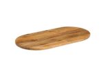 Syfax™ Piano Tavolo 110X40X2,5 Cm Ovale In Legno Massello Di Mango