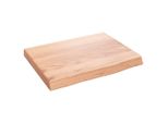 Syfax™ Ripiano Muro Marrone 40X30X(2-4) Cm Massello Rovere Trattato