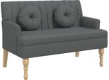 Syfax™ Panca Con Cuscini Grigio Scuro 113X64,5X75,5 Cm In Tessuto
