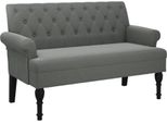 Syfax™ Panca Con Schienale Grigio Scuro 120X62X75,5 Cm In Tessuto