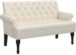 Syfax™ Panca Con Schienale 120X62X75,5 Cm In Lino