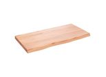 Syfax™ Ripiano Muro Marrone 80X40X(2-4) Cm Massello Rovere Trattato