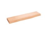 Syfax™ Ripiano Muro Marrone Chiaro 40X10X2 Cm Massello Rovere Trattato
