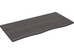 Syfax™ Ripiano Muro Marrone Scuro 100X50X2 Cm Massello Rovere Trattato
