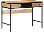 Syfax™ Scrivania Marrone 100 X 50 X 75 Cm Legno Di Mango Massello