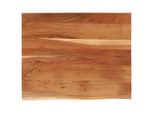 Syfax™ Piano Scrivania 90X80X2,5 Rettangolare Legno Acacia Bordi Vivi