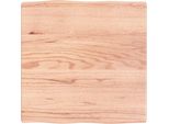 Syfax™ Piano Tavolo Marrone Chiaro 60X60X(2-4) Cm Rovere Non Trattato