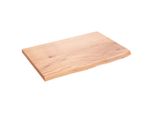 Syfax™ Ripiano Muro Marrone Chiaro 60X40X2 Cm Massello Rovere Trattato