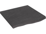 Syfax™ Ripiano Marrone Scuro 60X60X(2-4) Cm Massello Rovere Trattato