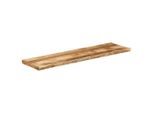 Syfax™ Piano Tavolo Bordi Vivi 180X40X2,5 Cm Legno Di Mango Grezzo