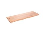Syfax™ Ripiano Muro Marrone Chiaro 80X30X2 Cm Massello Rovere Trattato