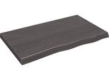 Syfax™ Ripiano Marrone Scuro 100X60X(2-6) Cm Massello Rovere Trattato
