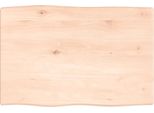Syfax™ Piano Per Tavolo 60X40X2 Cm In Rovere Non Trattato Bordi Vivi