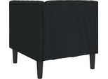 Syfax™ Poltrona Chesterfield Nera In Pelle Finta