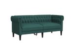 Syfax™ Divano Chesterfield A 2 Posti Verde Scuro In Tessuto