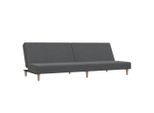 Syfax™ Divano Letto A 2 Posti Grigio Chiaro In Tessuto
