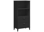 Syfax™ Libreria Viken Nera 60X35X123 Cm In Legno Multistrato