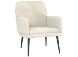 Syfax™ Poltrona Crema 62X79X79 Cm Velluto