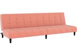 Syfax™ Divano Letto A 2 Posti Rosa In Velluto