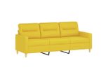 Syfax™ Divano A 3 Posti Giallo Chiaro 180 Cm In Tessuto
