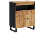 Syfax™ Credenza Con 2 Ante 60X33X75 Cm In Legno Massello Di Mango