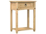 Syfax™ Tavolino Consolle 55X35X73 Cm In Legno Massello Di Pino