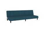 Syfax™ Divano Letto A 2 Posti Blu In Velluto