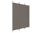 Syfax™ Divisorio A 3 Pannelli Antracite 150X200 Cm In Tessuto