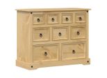 Syfax™ Cassettiera 101X45X82 Cm In Legno Massello Di Pino