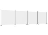 Syfax™ Divisorio A 4 Pannelli Bianco 698X180 Cm Tessuto