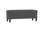 Syfax™ Panca Grigio Scuro 100X35X41 Cm In Velluto