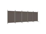 Syfax™ Divisorio A 5 Pannelli Antracite 433X180 Cm Tessuto