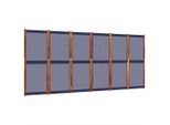 Syfax™ Divisorio A 6 Pannelli Blu Scuro 420X180 Cm
