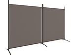 Syfax™ Divisorio A 2 Pannelli Antracite 348X180 Cm Tessuto