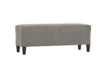 Syfax™ Panca Grigio Chiaro 100X35X41 Cm In Velluto